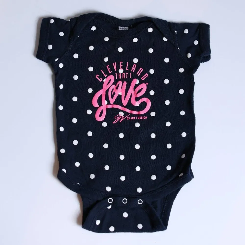 Cleveland Love baby‎ onesie - size 6 months